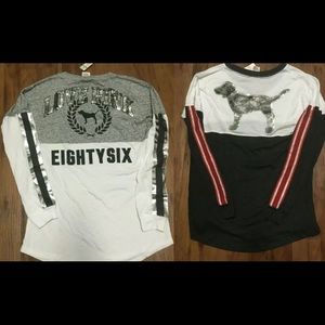 2 NWT large vs pink hoodies/pull overs